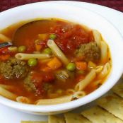 Quick Italian Meatball Soup