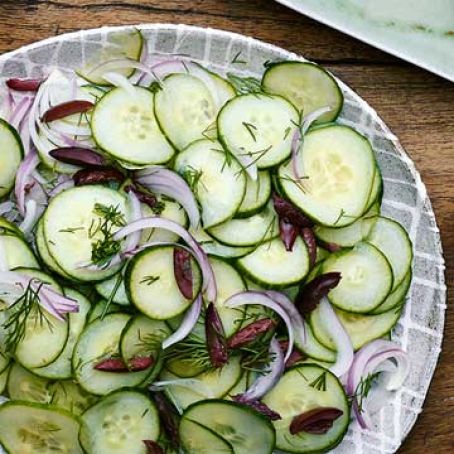 Cucumber, Olive and Dill Salad