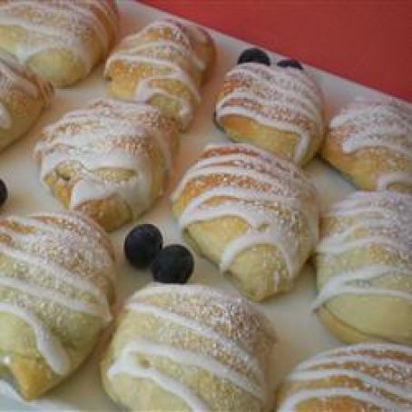 Blueberry Crescent Pastries