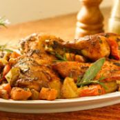 Baked Chicken with Fall Vegetables
