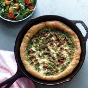 Sausage and Kale Pesto Pizza