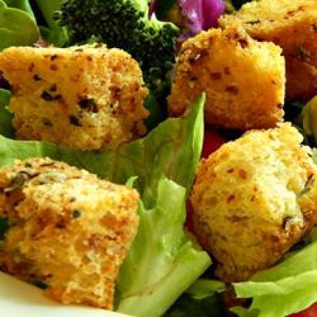 Garlic-Parmesan Croutons