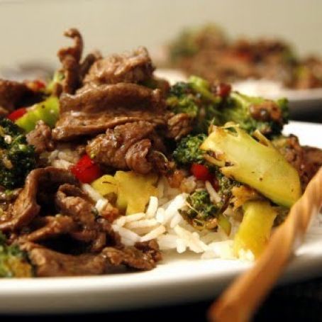Broccoli beef stir fry