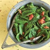 Spinach Salad with Hot Bacon Dressing