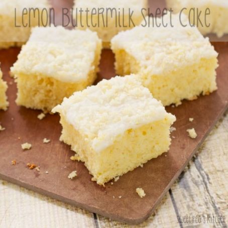 Lemon Buttermilk Sheet Cake