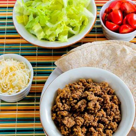 Slow Cooker Browns-in-the-Crockpot Spicy Ground Beef for Tacos, Burritos, or Taco Salad