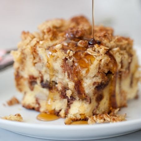 Baked French Toast with Banana and Chocolate Chips