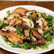 WHOLE - Roast Chicken with Bread & Arugula Salad (Ina Garten)