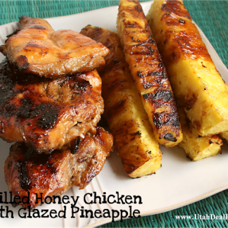 Grilled Honey Chicken with Glazed Pineapple