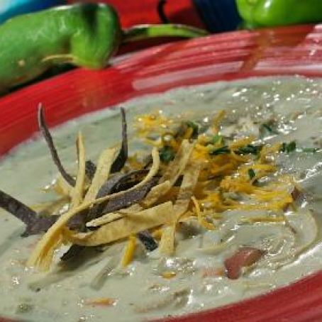 White Chile Soup with Green Chile