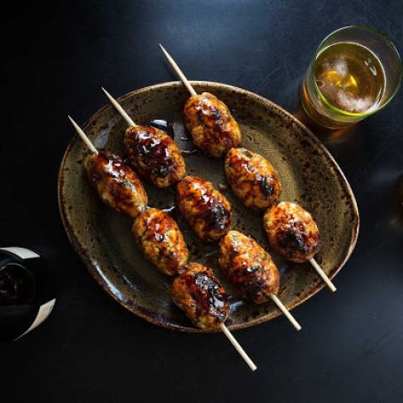 Japanese Grilled Chicken Meatballs (Tsukune)