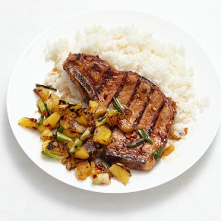 Pork Chops With Pineapple Salsa