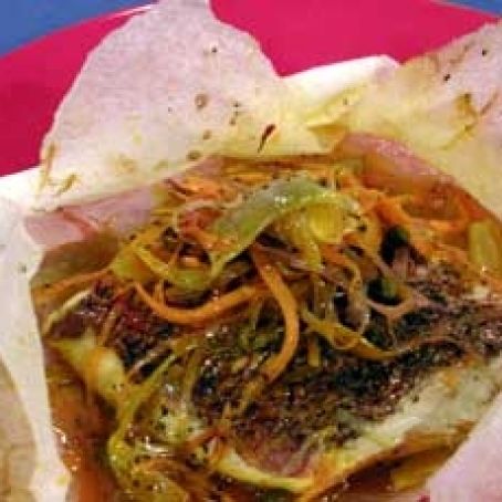 ROUGHY*****Fish with Saffron and Orange en Papillote - 6 Points