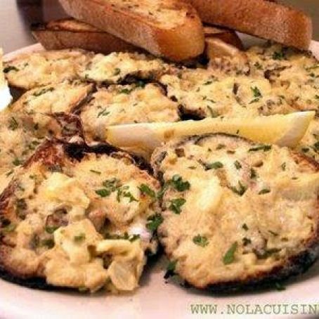 Baked Oysters with Breadcrumbs  and Garlic