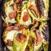 Roasted Cabbage and Bacon