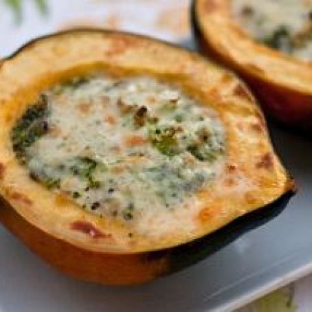 Broccoli Stuffed Acorn Squash