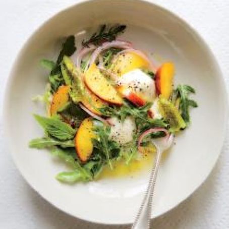 PEACH, PROSCIUTTO AND RICOTTA CROSTINI