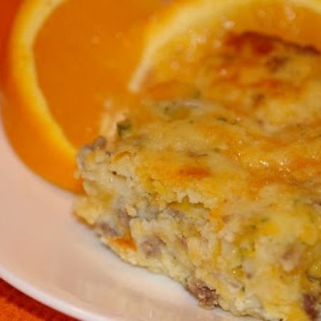 Sausage, Cheese and Egg Bake