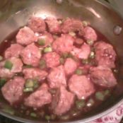 Spicy Apple Glazed Meatballs