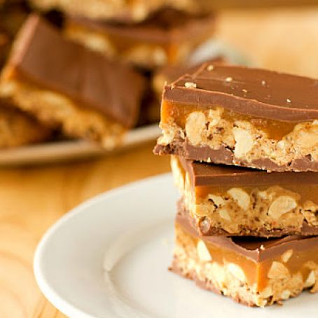 Homemade Snickers Bars