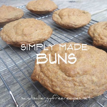Simply Made Buns (Gluten Free/ Yeast Free/ Dairy Free/ Egg Free) | SANDI'S ALLERGY FREE RECIPES