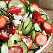 Cucumber & Strawberry Poppyseed Salad