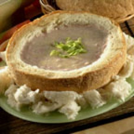 Chipped Beef Dip in Bread Bowl