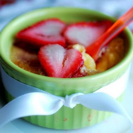 White Chocolate Strawberry Creme  Brulee