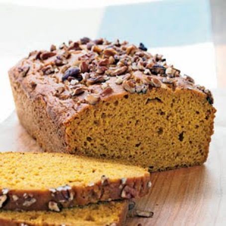 Pecan Topped Pumpkin Bread