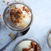 Meyer Lemon Cream with Graham Crackers and Sea Salt