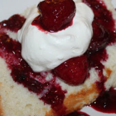 Angel Food Cake Sized for a Loaf Pan