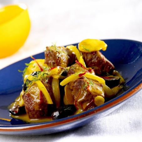 Lamb Tajine with Preserved Lemons and Black Olives