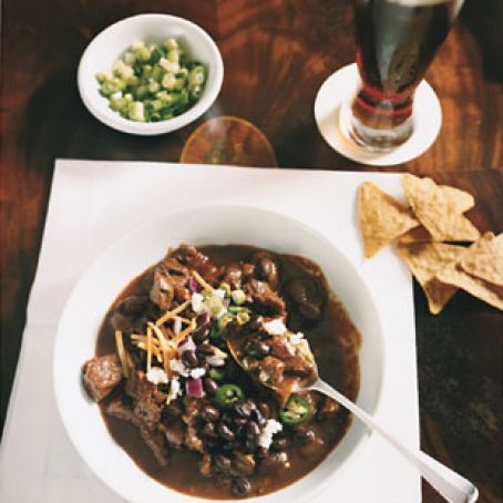 Beef Chili with Ancho, Mole, and Cumin