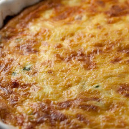 TART - Crustless Quiche with Ham, Asaparagus, and Gruyere