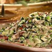 Garlic and Herbed Early Peas and French Beans