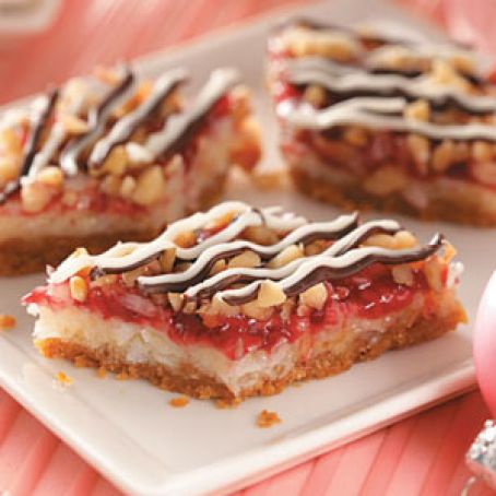 Raspberry Coconut Bars Recipe