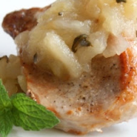 Apple Mint Pork Chops (Paleo)