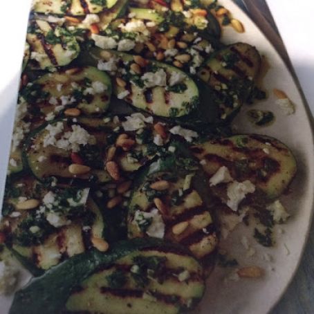 Zucchini with Feta and Pine Nuts