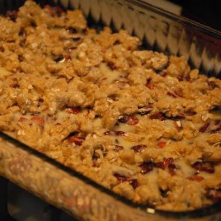 Cranberry Sour Cream Lemon Bars