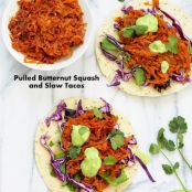 Pulled Butternut Squash (or Jackfruit) Tacos