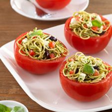 Tomato Cups with Pasta Salad