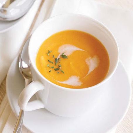 Winter Vegetable Soup with Coconut Milk & Pear