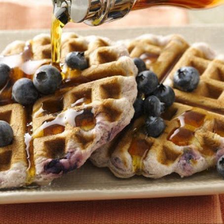 Blueberry Biscuit Waffles