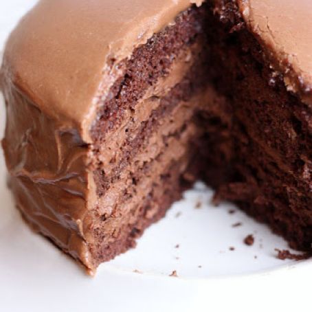 Chocolate Cake with Chocolate Mousse Filling