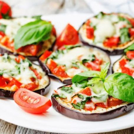 Mini Eggplant Pizzas
