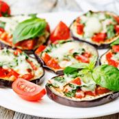Mini Eggplant Pizzas