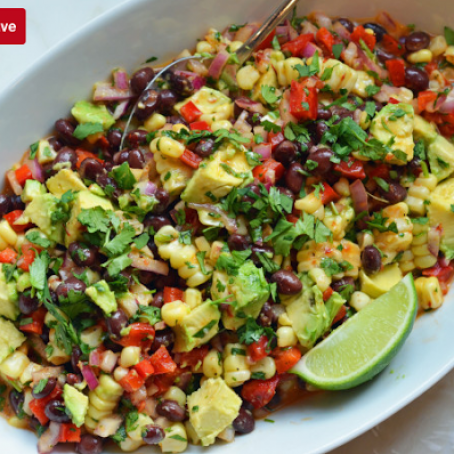Black Bean & Corn Salad with Chipotle-Honey Vinaigrette
