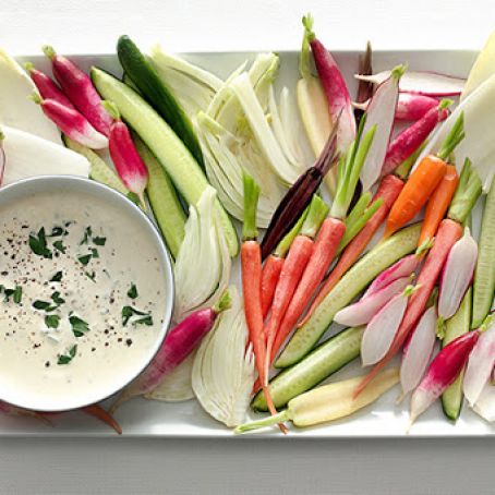 Crudités Vegetables with Remoulade Sauce