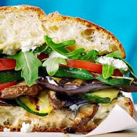 Grilled Mediterranean Vegetable Sandwich