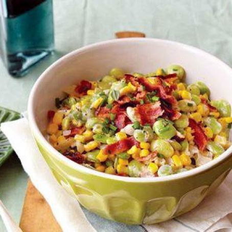 Creamy Bacon & Herb Succotash